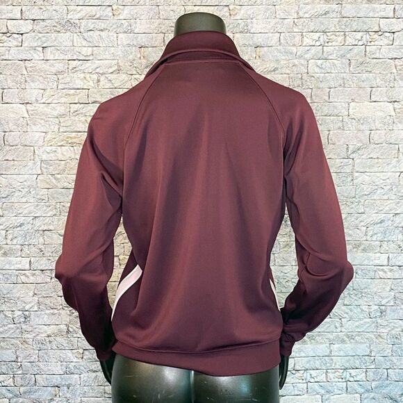 New York & Co Track Jacket Size Small Performance Wear Workout Burgundy - Picture 5 of 7